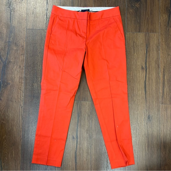 Tommy Hilfiger Orange Ankle Crop Pants SZ 4 - Picture 2 of 5